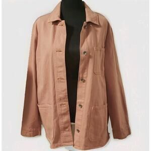 Women's Oversize Medium Barn Jacket Chore Coat Workwear Shacket Heritage Utility